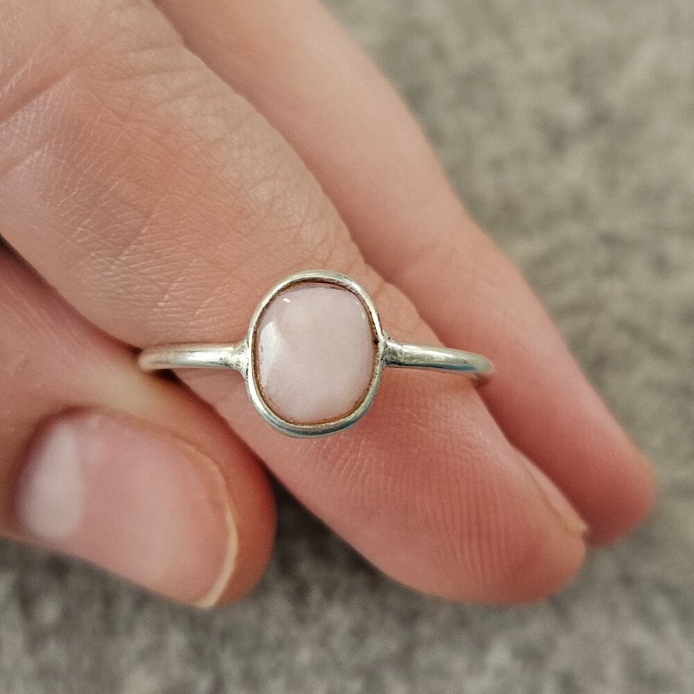 Genuine opal ring